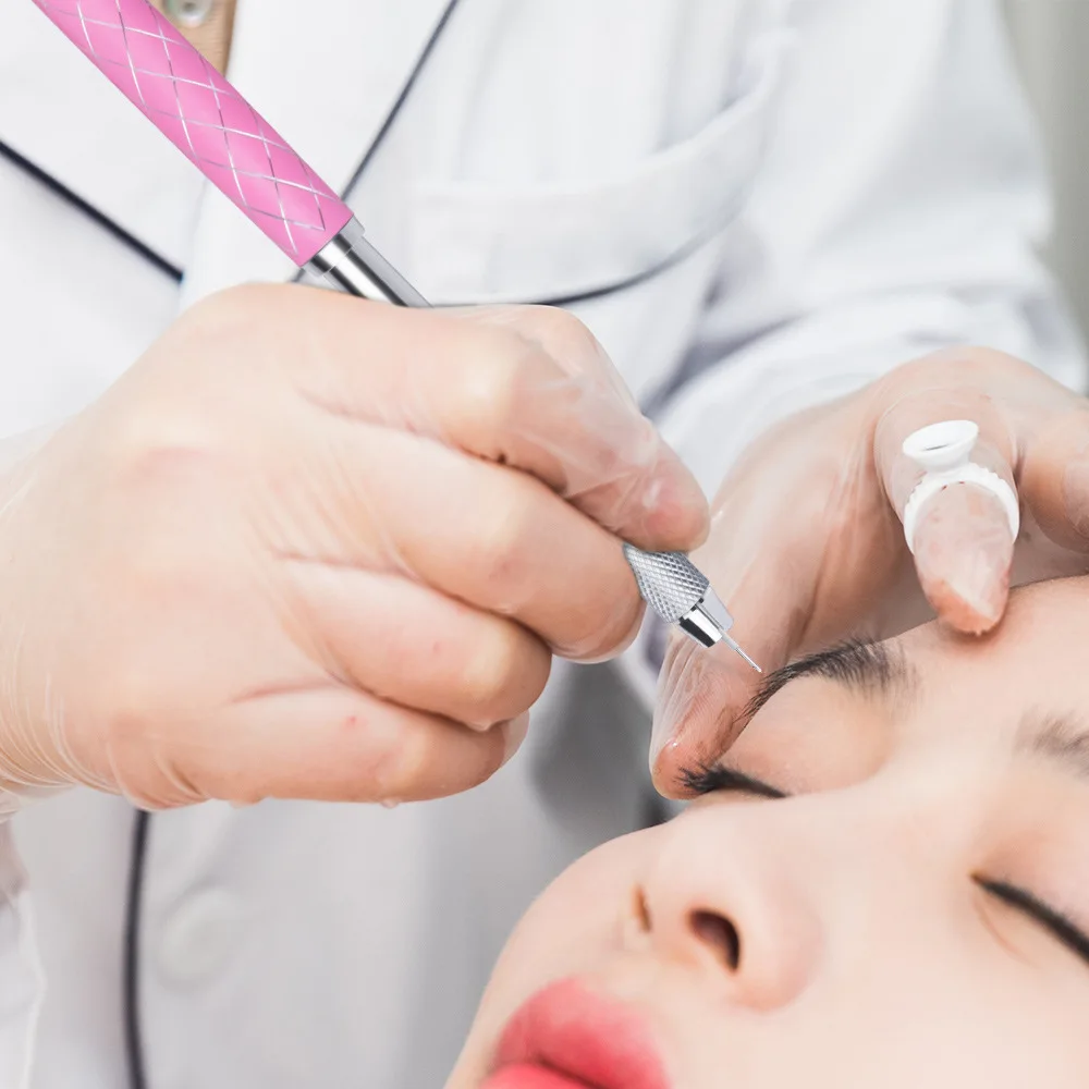 Cross Mouth Retractable Tattoo Pen Own Brand Eyebrow Pencil Metal Tattoo Manual Pen