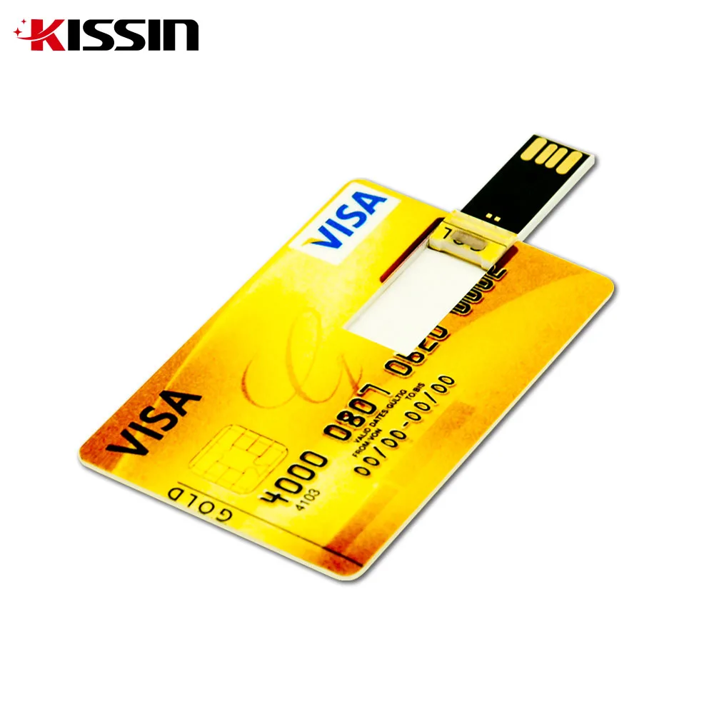Wholesale Plastic Credit Card Type 4GB 8GB 16GB 32GB USB Flash Drives Business Card USB Stick