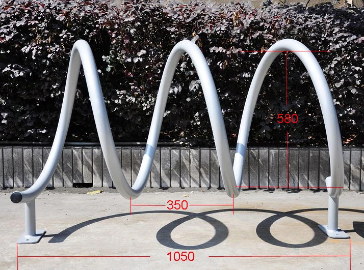 Высококлассная Стояночная стойка для велосипеда/Спиральная Стояночная стальная стойка для велосипеда/большая круглая металлическая рама для велосипеда