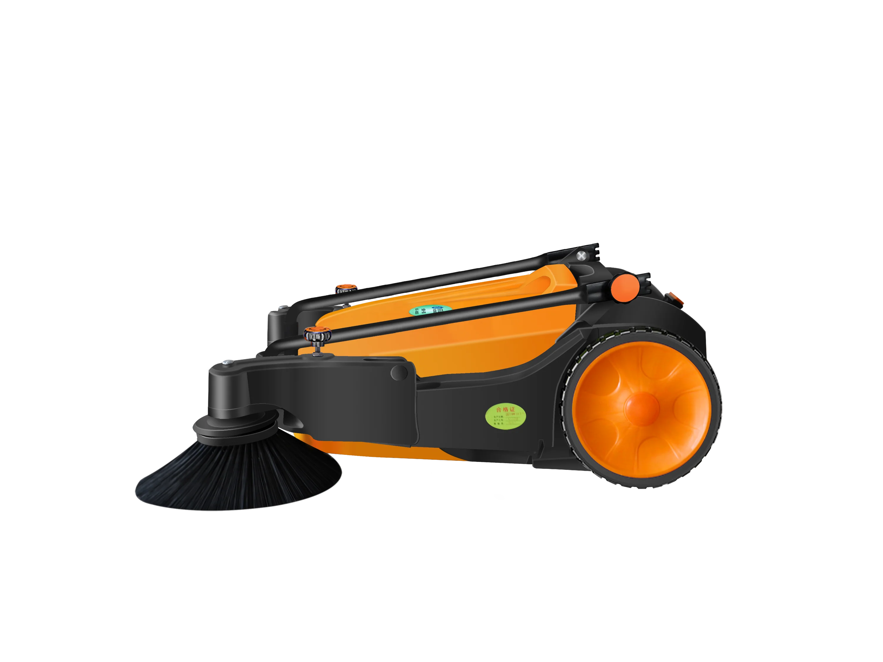 Дорожная уборочная машина с защитой от пыли и свободным поглощающим усилием