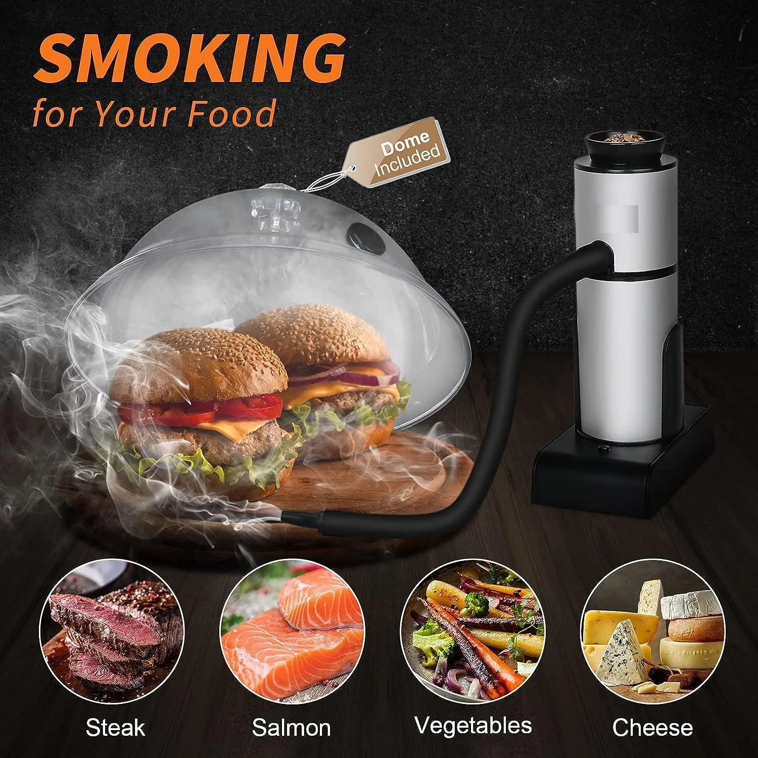 New Handheld Cold Smoker gun Molecular Cooking whisky Steak Smoked Gun Sawdust Small Kitchen Appliance Set