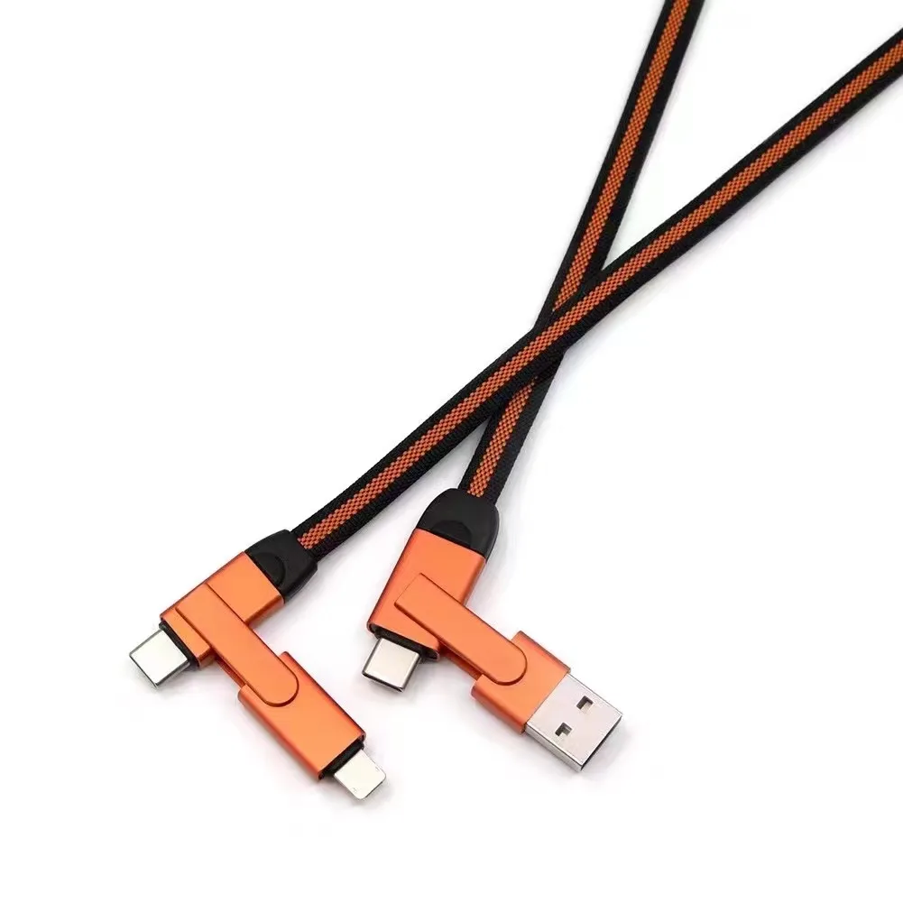 2021 Универсальный PD 6 в 1 USB-кабель 3A нейлоновый Плетеный OTG Type C к Type C кабель для IPhone Samsung Huawei OTG USB-кабель для телефона