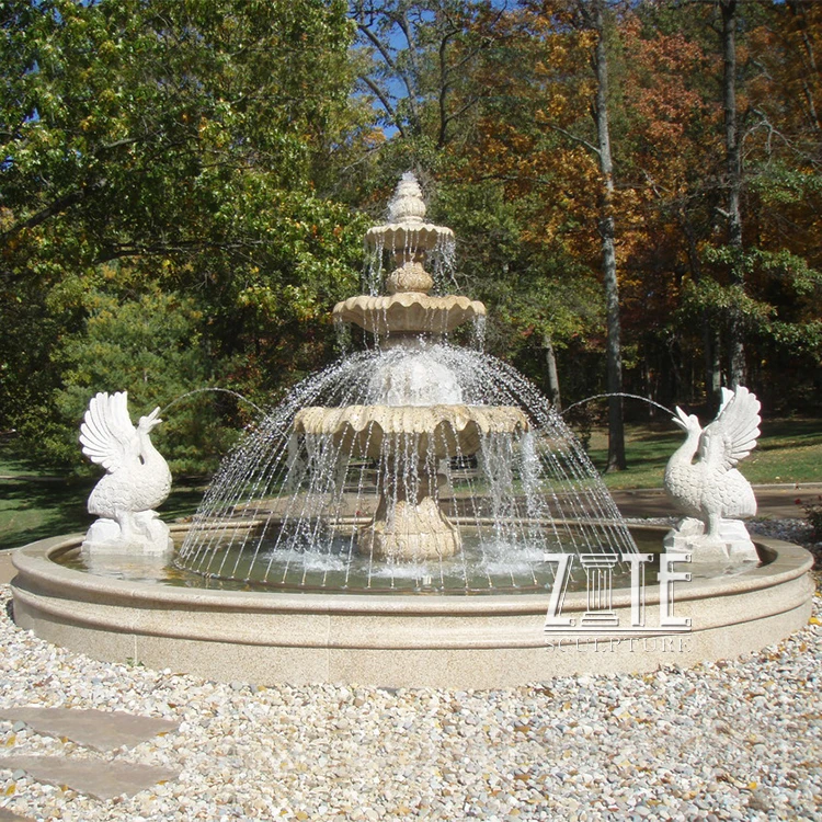 Decoration  garden outdoor natural stone marble fountain statue