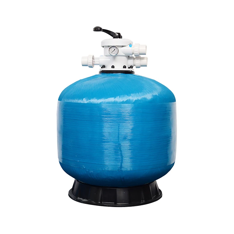 RTS 16inch 400mm 1pcs Custom Logo Top Mount Glass Fiber Above Piscina Inground Backwash Cleaning Swimming Sand Pool Filter