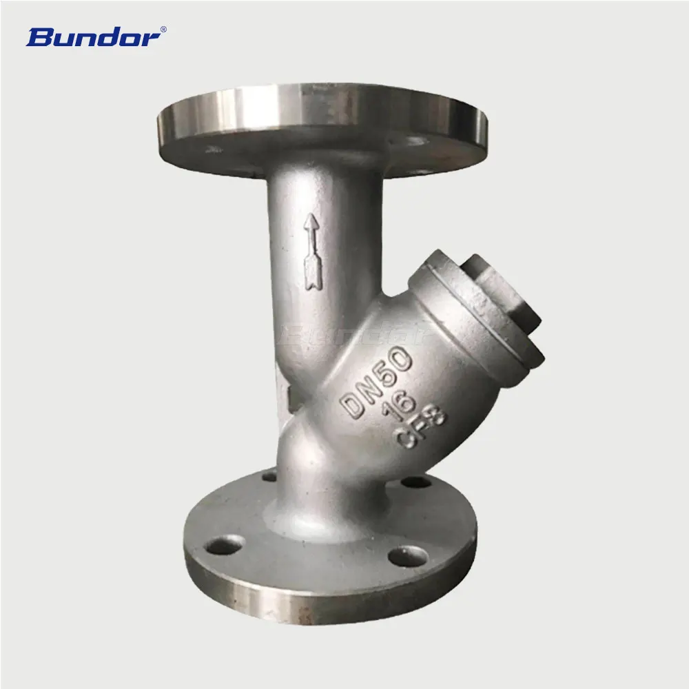 Bundor CE EAC ISO TSA1 API Approved Y-strainer DN150 Stainless Steel Y-strainer for Acid Price