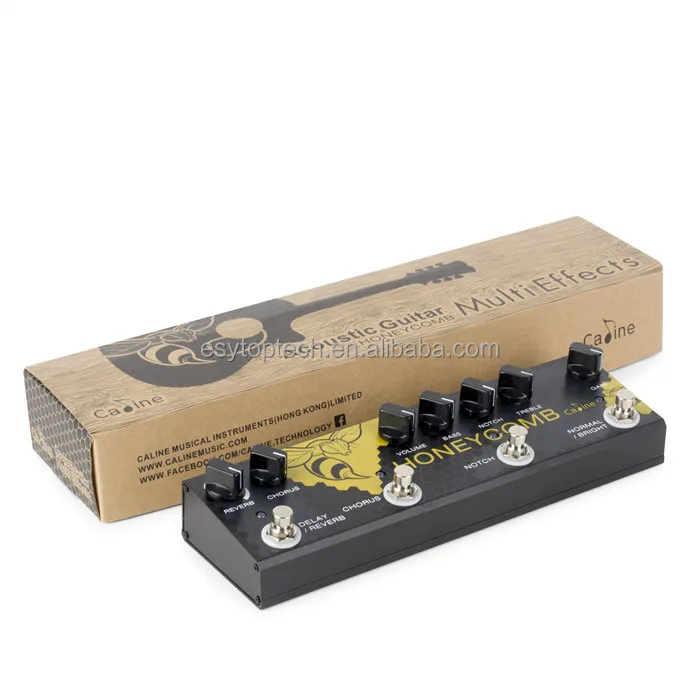 Caline CP-48 Acoustic Guitar Multi Guitar Effect Pedal Reverb Delay Chorus for Acoustic Guitar