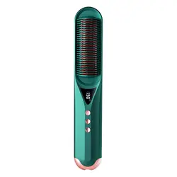 Hair Brush Private Label Flat Iron Hot Air Pick Electric Comb One Step Hair Dryer Fast Hair Straightener Brush Hot Air Brush