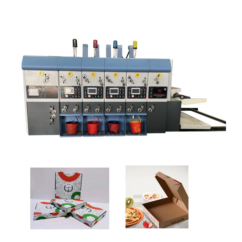 best quality corrugated cardboard printing machine with die cutting slotting to make carton box