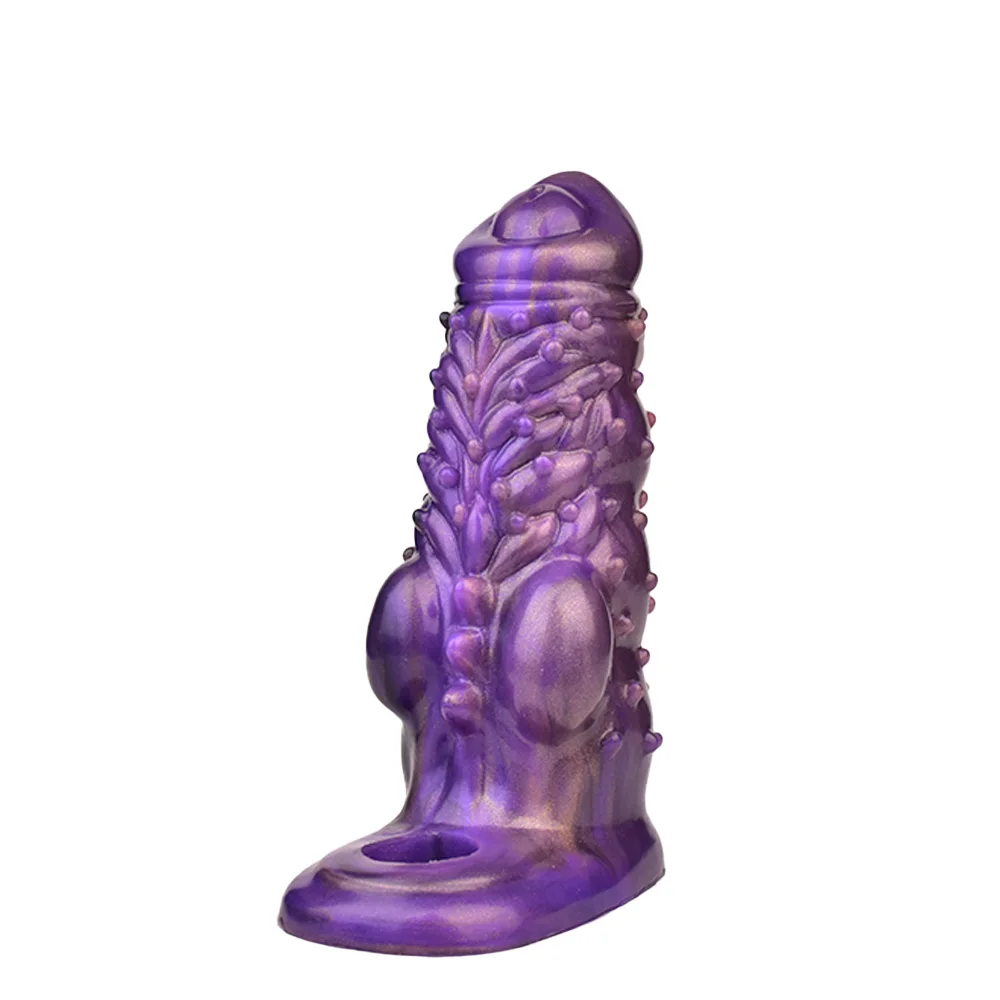 YOCY dildo condom hollow collar sperm-locking contraceptive condom male masturbation silicone soft cup