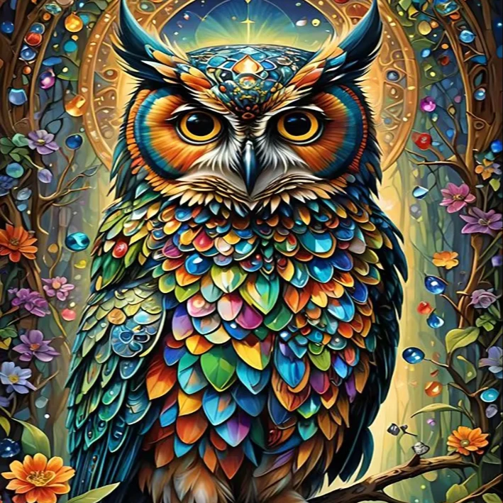 Factory price owl Mosaic Art diamond painting custom Creative 5d diamond painting DIY diamond painting kit