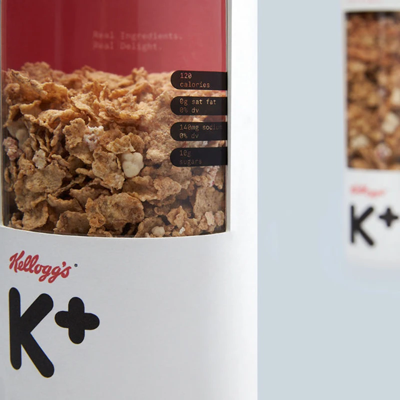 Food Grade Paper Tube Cylinder Cardboard Box Can Oat Breakfast Food Paper Tube With Window