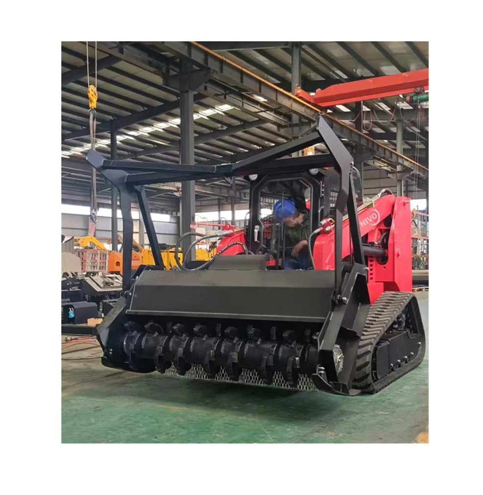NV145 0.7cbm Skid Steer Loader 4800kg 5ton Hydraulic Pilot Crawler skid loader with Forest Mulcher attachments or parts