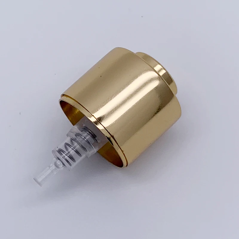 15mm aluminium gold silver  perfume crimp sprayer pump with collar and cap