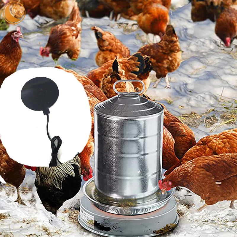 Low Temperature waterer poultry fountain heated base heating systems for chicken water drinker heated