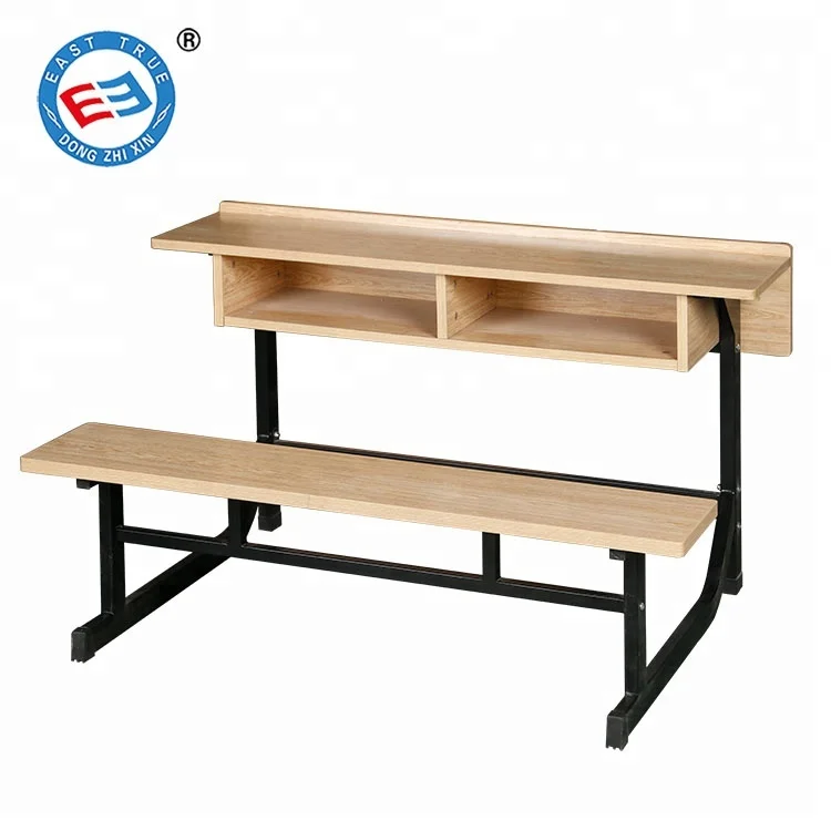 School Furniture Kids Study Table and Chair Wood school classroom desk bench