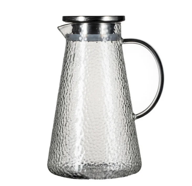 High temperature resistant 1300mlcold kettle Large capacity  1800ml  cold kettle Home coffee pot with direct fire glass with sta