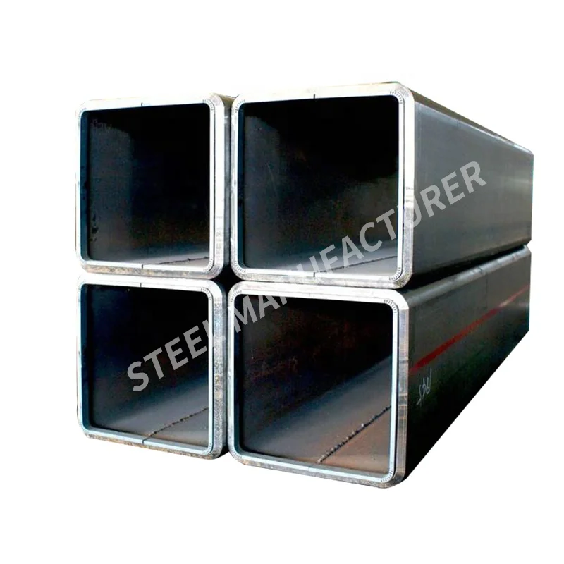Good quality black annealed steel pipe / hollow section lowest price welded steel tube square