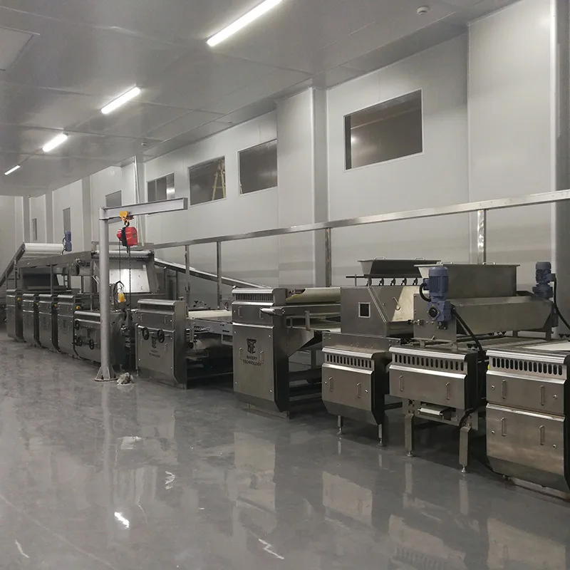 Automatic Hard Soda Biscuit Sandwich Making Machine Production