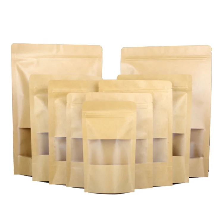 Compostable Biodegradable Recycled Child Resistant Proof Resist Cr Ziplock Zipper Pouch High Quality Kraft Stand up Pouches Bags