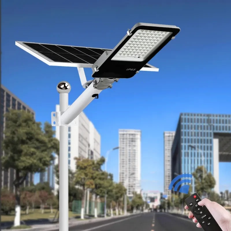 Smart SMD Human Body Induction 100w 200w 300w 400w Street Lighting Led Solar Powered Road Lamp