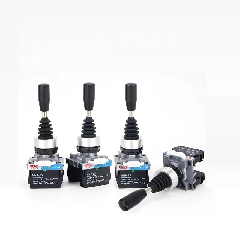 22mm Joystick Switch 4 Way Position Self Locking Momentary Industrial Joystick Switches Toggle Cross Rocker Switches HNP-A402