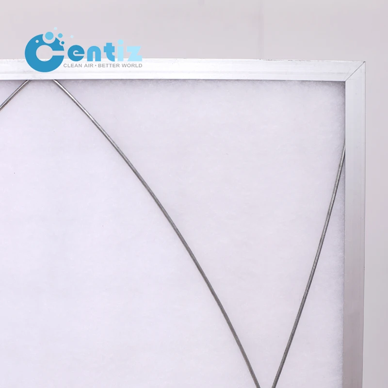 
Centiz factory wholesale price G4 customizable synthetic fiber panel filter with aluminium frame 