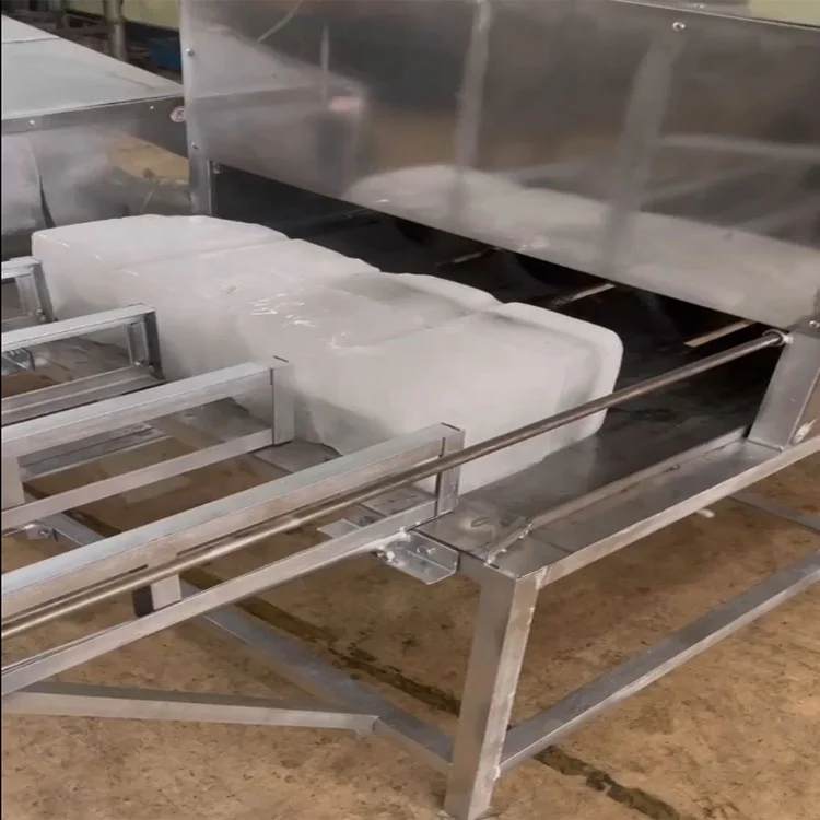 Hot selling Ice cube divier / Stainless Steel Saw Ice Cube Brick Machines