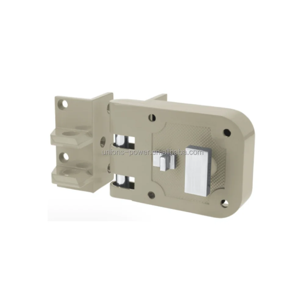 Door Hardware Zinc Alloy Anti-Thief Door Jimmy Proof Lock With Fixing Plate