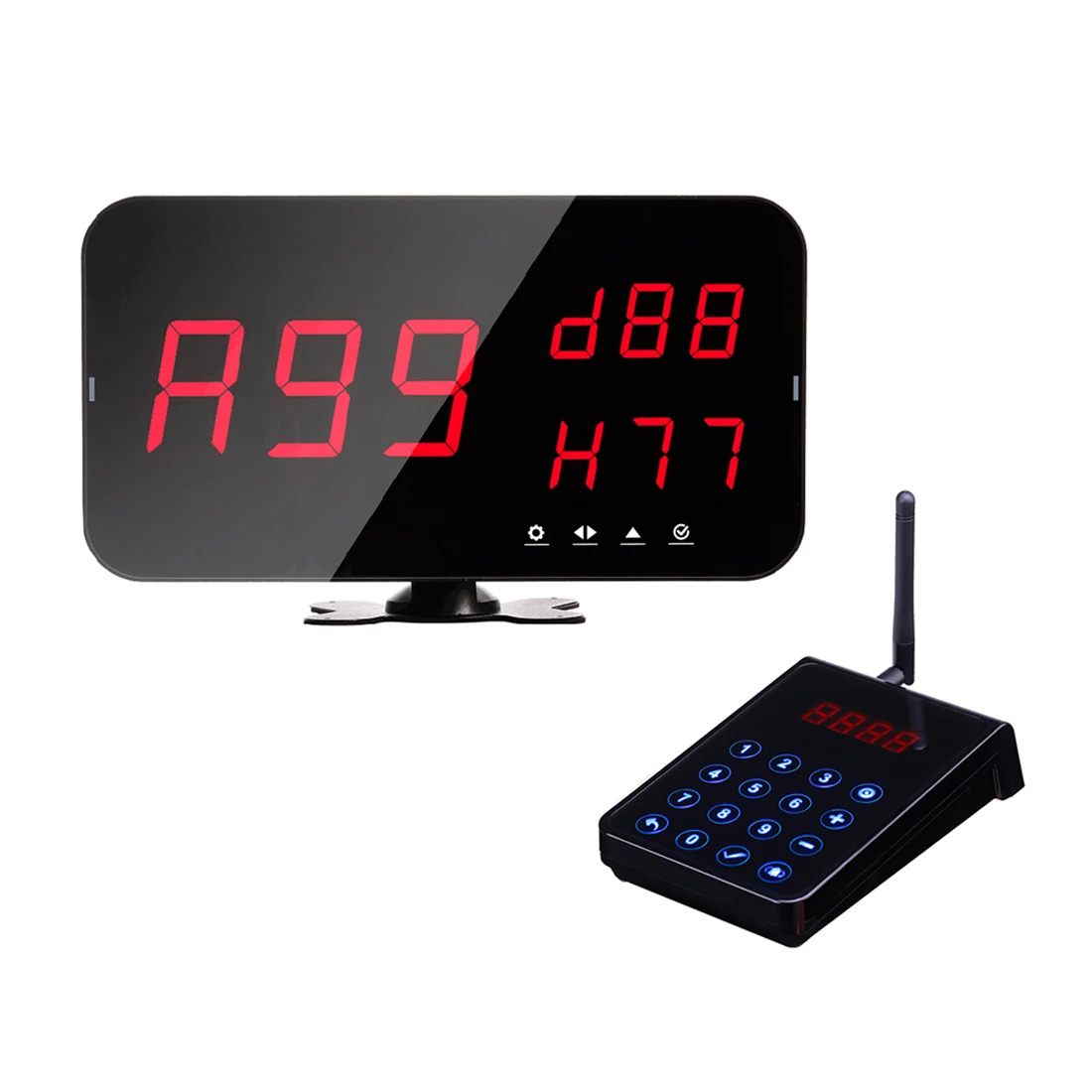 Queue Machine For Hospital 1 Display 1 Keypad Queue Calling System Wireless Calling System Restaurant Management System
