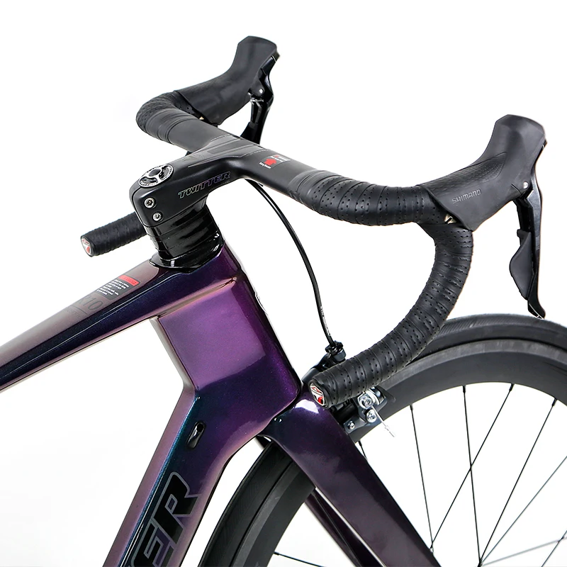 Twitter full carbon road bike 105 R7000 22 speed 50mm carbon wheels rim brake complete aero racing frame road bike