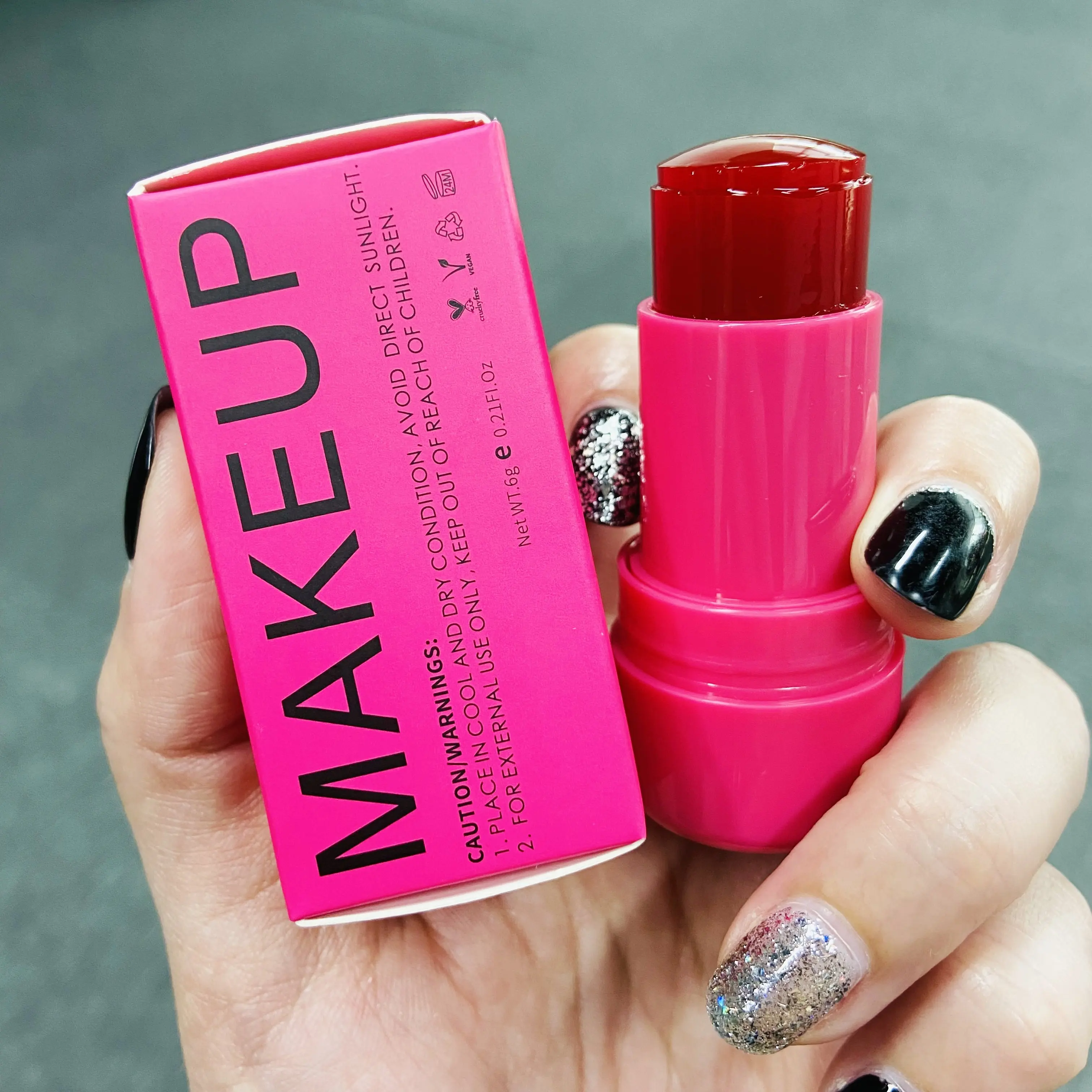 New arrival jelly blush stick private label lip and check blush jelly tint