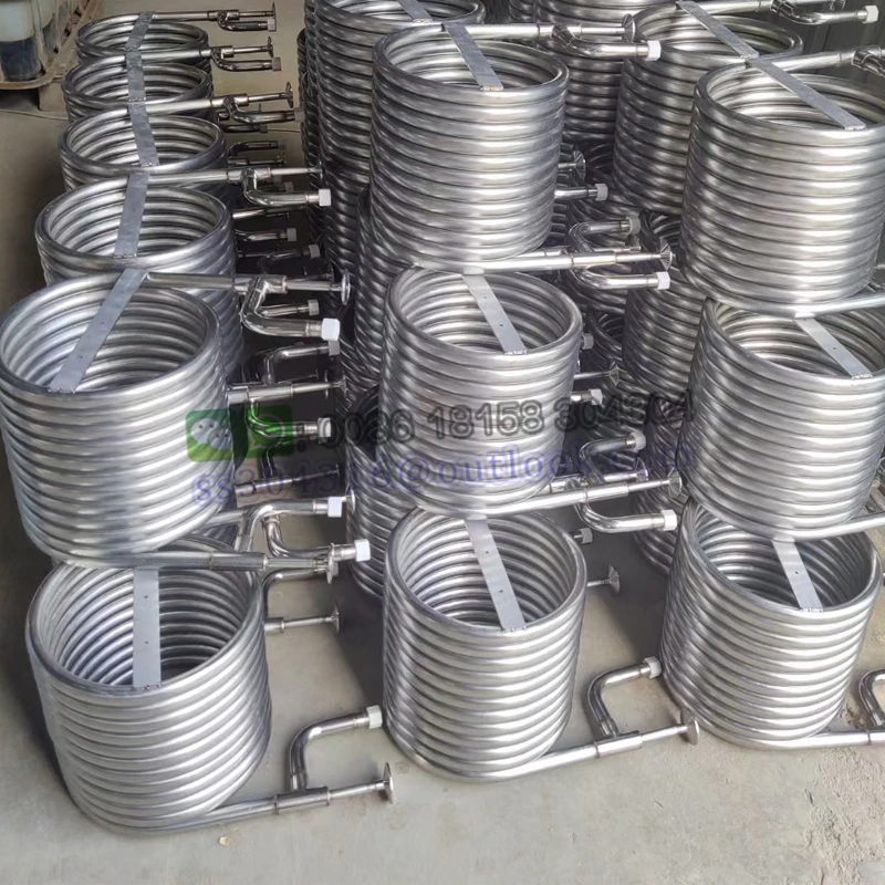 SS304 Stainless Steel Mash Cooling Coil Tubing Coil Heat Exchanger