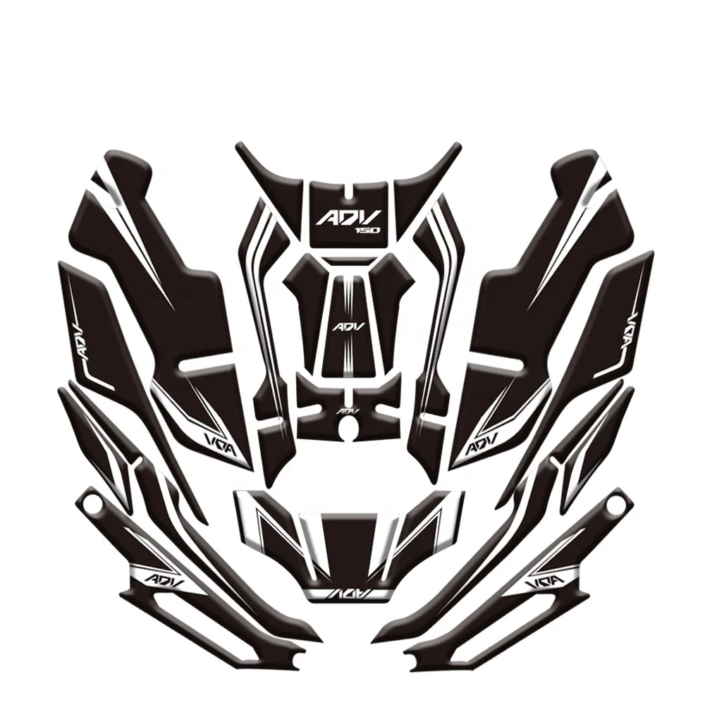 Новая декоративная наклейка на весь корпус Мотоцикла Из светоотражающей эпоксидной смолы для Honda ADV 150 XADV150 топливный бак/Педаль/задняя стойка