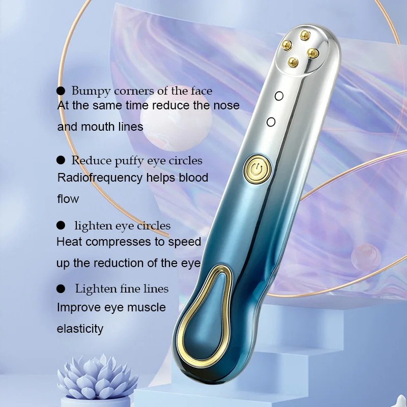 2022 TikTok New EMS Micro-current Introduction Eye Massager Lifting and Firming RF Eye Care Beauty Device Christmas gift