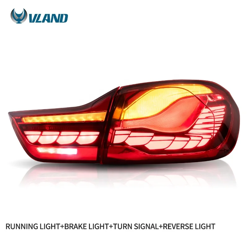 
VLAND Factory Start up Animation DRL 2014-2020 rear lamp f33 f36 f83 f32 f82 gts oled style tail lights For bmw M4 