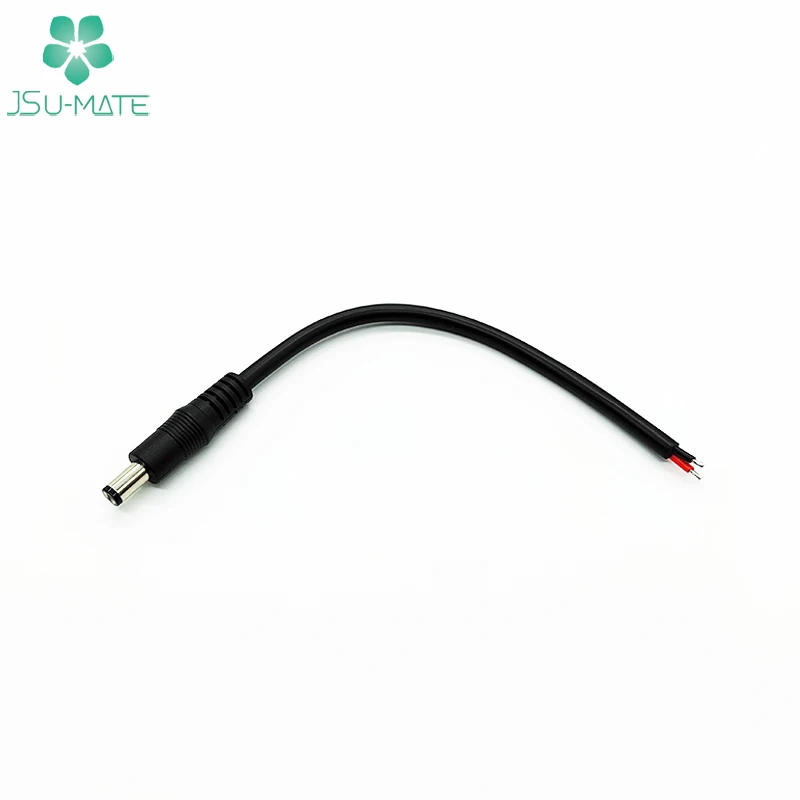 Заводской 5V/12V/24V DC 5521 5525 разъем питания для открытого конца кабеля DC Barrel Jack 18AWG кабель питания постоянного тока