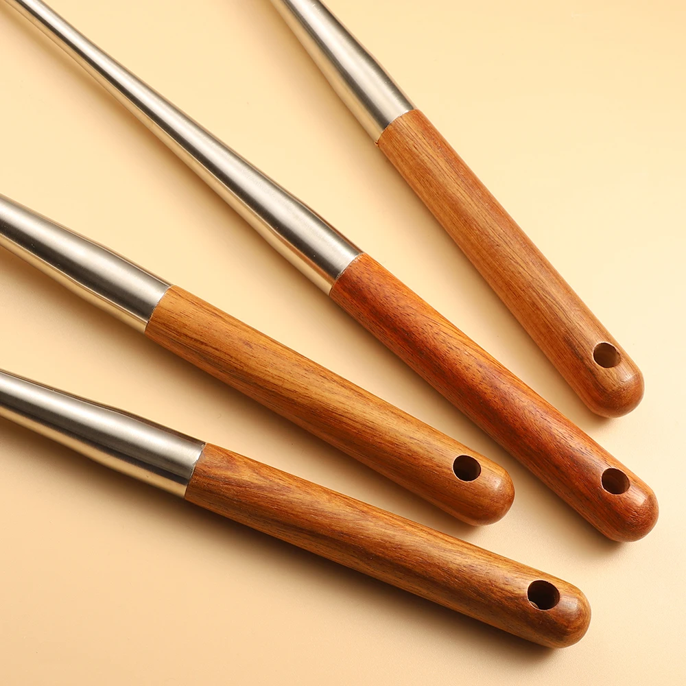 New Arrivals Home And Kitchen Accessories Kitchenware Wood Handle Skimmer Spoon Cooking Utensils Sets