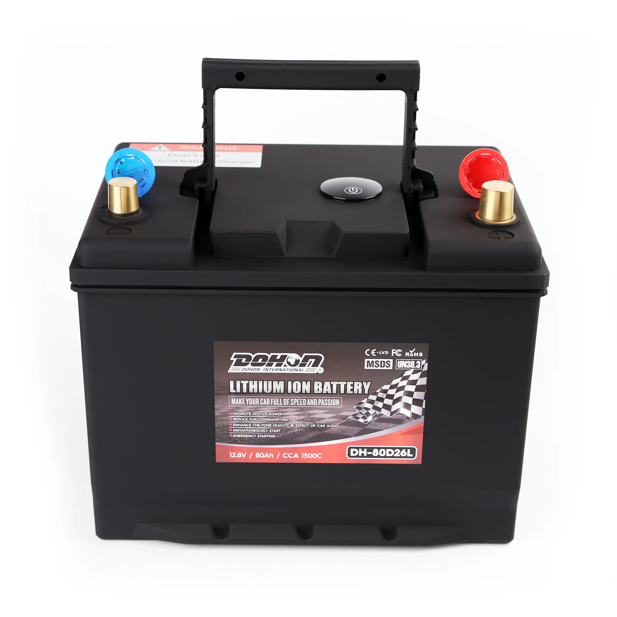 Factory wholesale CCA 1500A lifepo4 12v lithium starter battery 40ah for cars and trucks