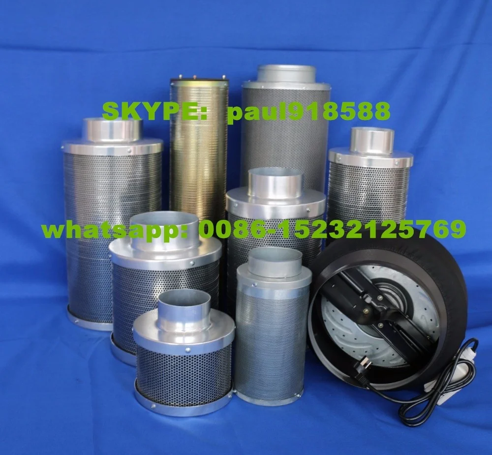 
hydroponics grow tent climate control air purification equipment 315mm - 1250mm activated carbon air filter 