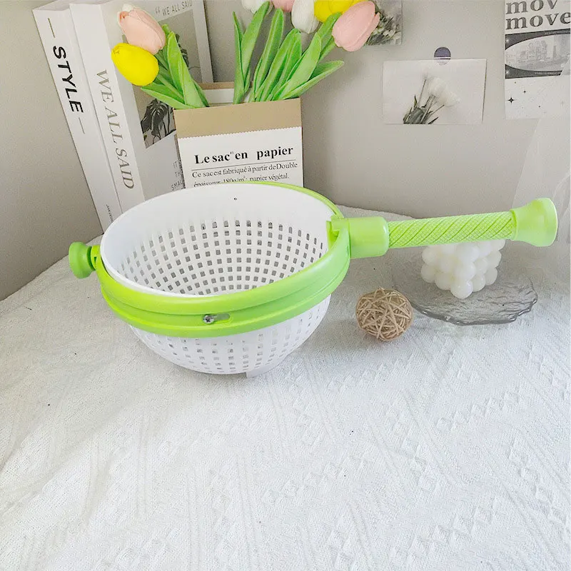 Kitchen Sink Drain Basket Rotating Centrifugal Vegetable Spinner Fruit Creative Spinner Salad Dehydrator