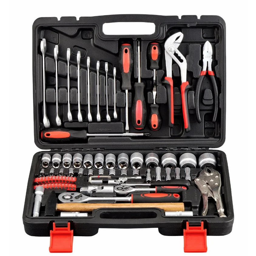 2021 Popular 94 pcs  Mechanical Tools Drive Rotator Ratchet Handle Wrench Socket Tool Set
