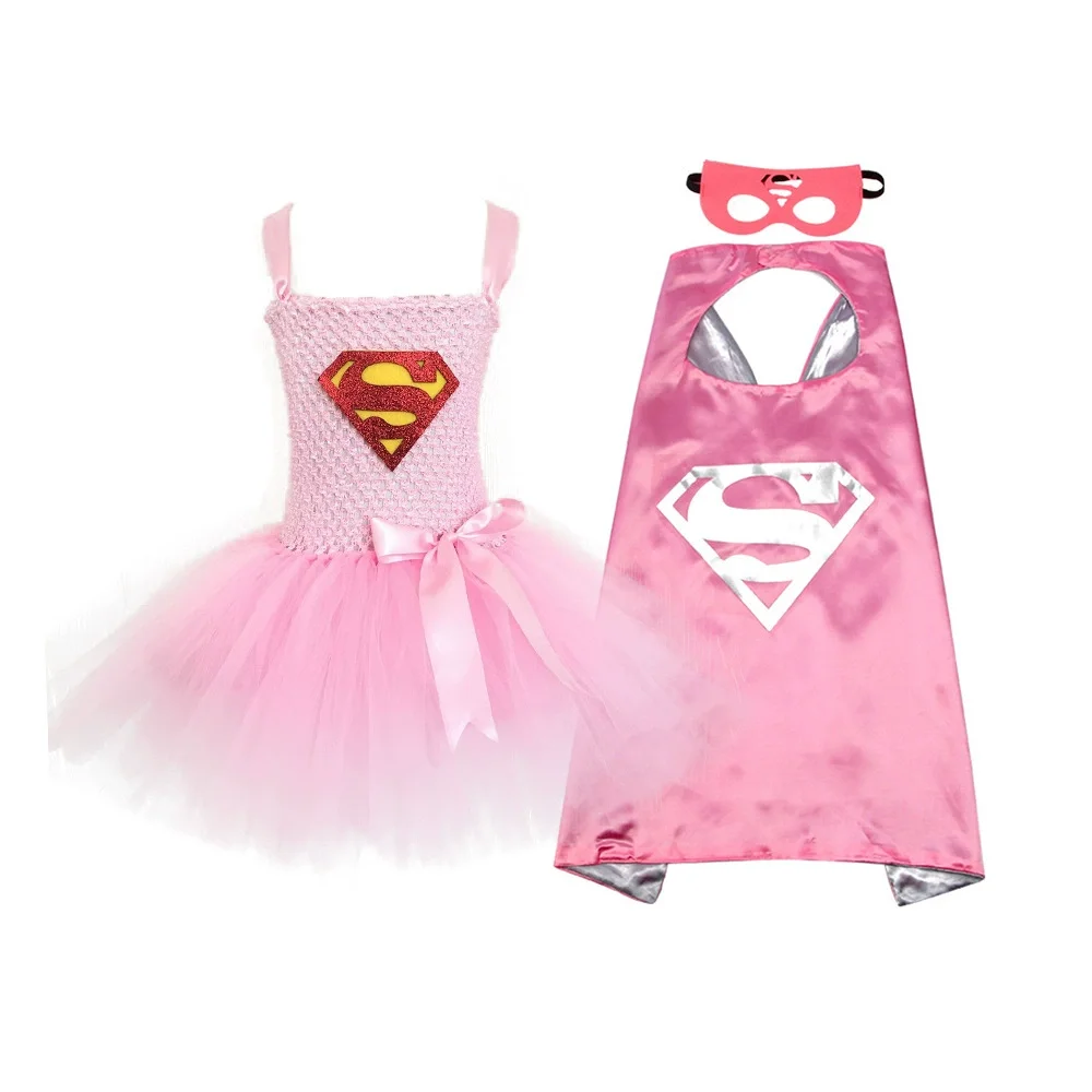 2021 New Cute Anime Hero Character Design Super Girls Cosplay Costume Halloween Party Hero Costumes for Kids