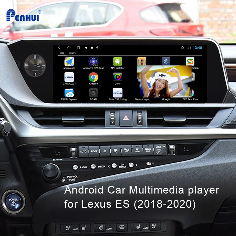 Автомобильный DVD-проигрыватель на Android для Lexus ES(2018-2020) автомобильное радио мультимедийный видеоплеер навигатор GPS 10 0 двойной разъем 5 1