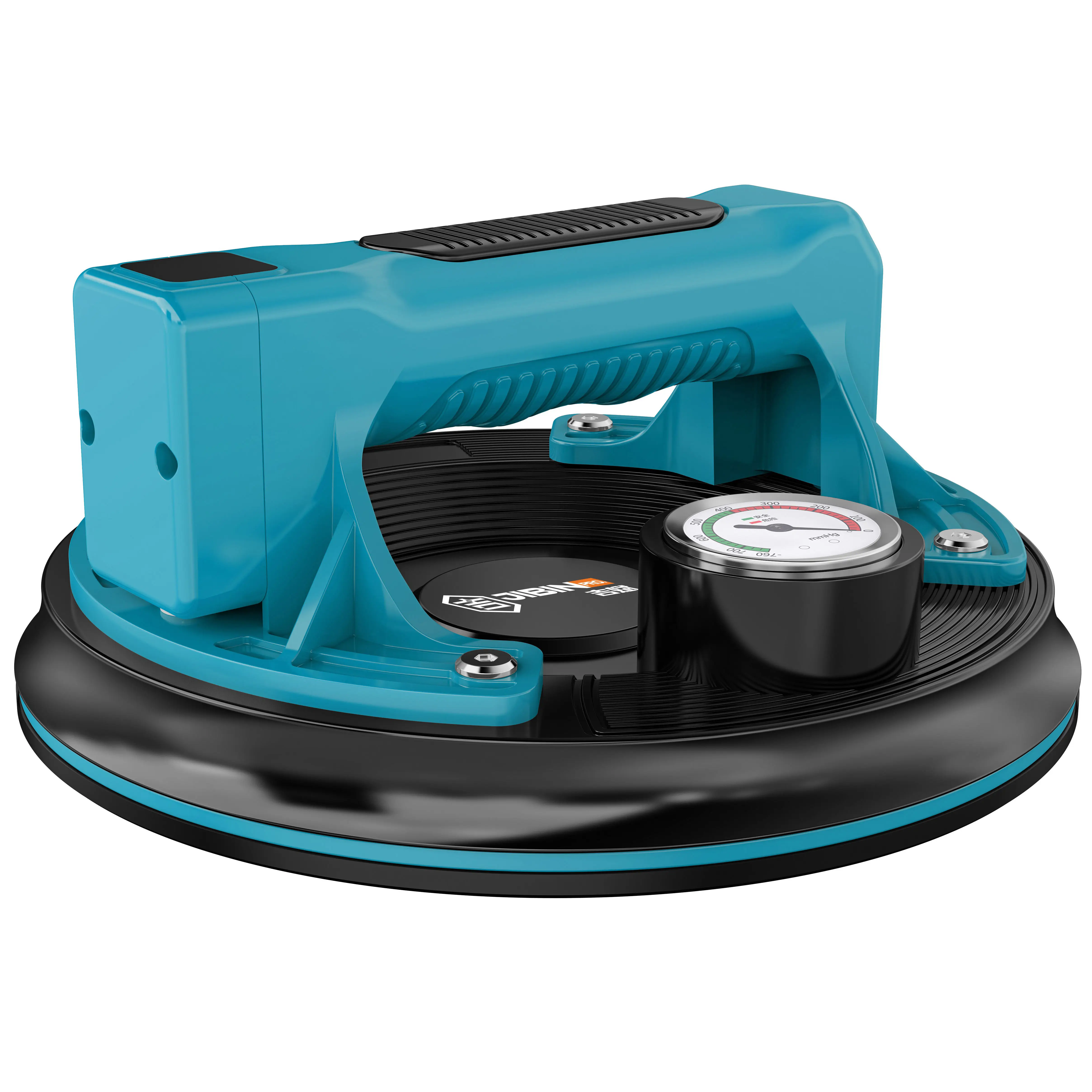 Industrial 8 Inch Portable Vacuum Air Pump Single Suction Cup With Manometer And Handle