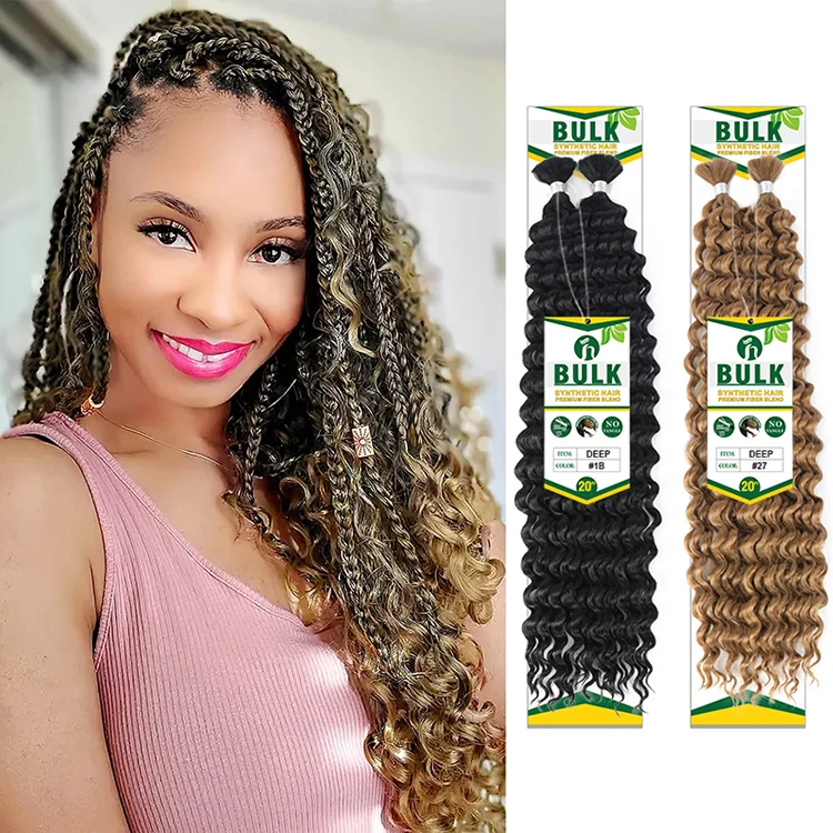 Julianna Synthetic Deep Bulk Braiding Hair Bulk No Weft For Braiding