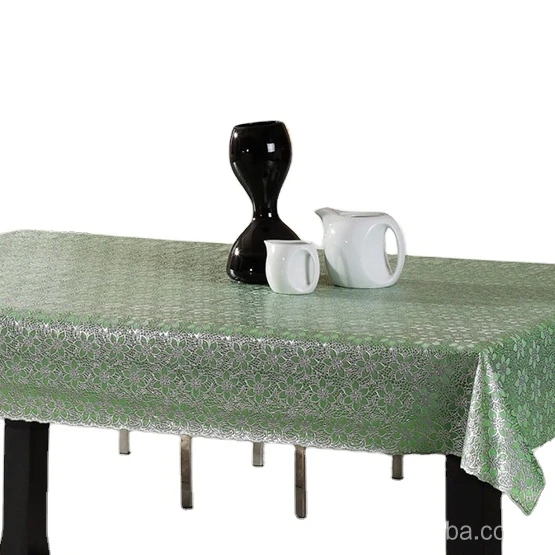 Vinyl Oilcloth Waterproof PVC Plastic Wipeable Spillproof Heavy Duty Circle Lace Tablecloth