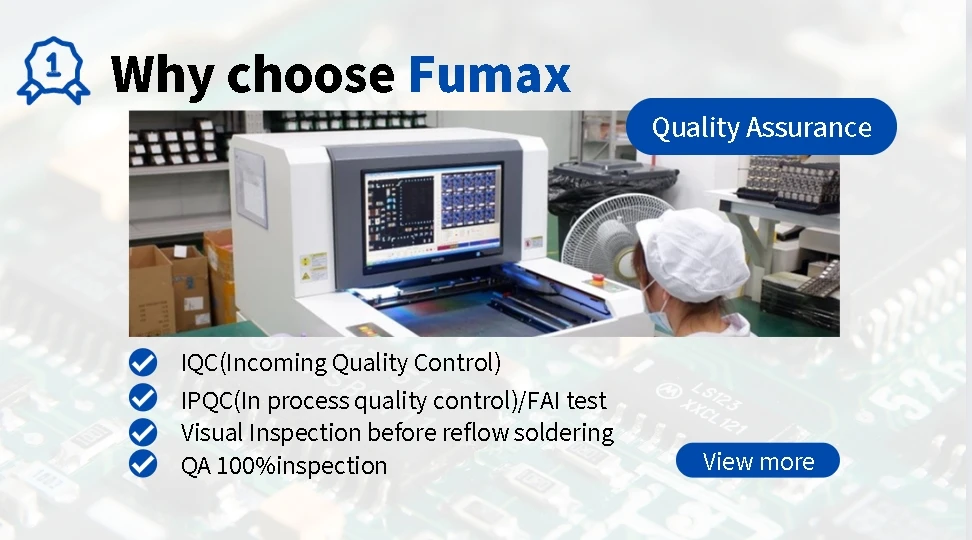 Fumax Turn-key electronic pcba manufacturing printed circuit board pcb design assembly