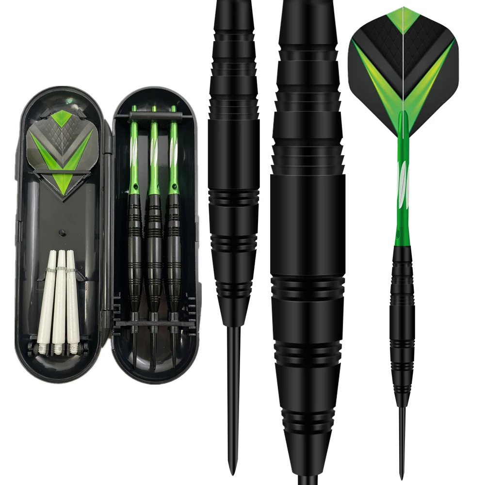 Professional manufacture cheap black and green dart board flight darts