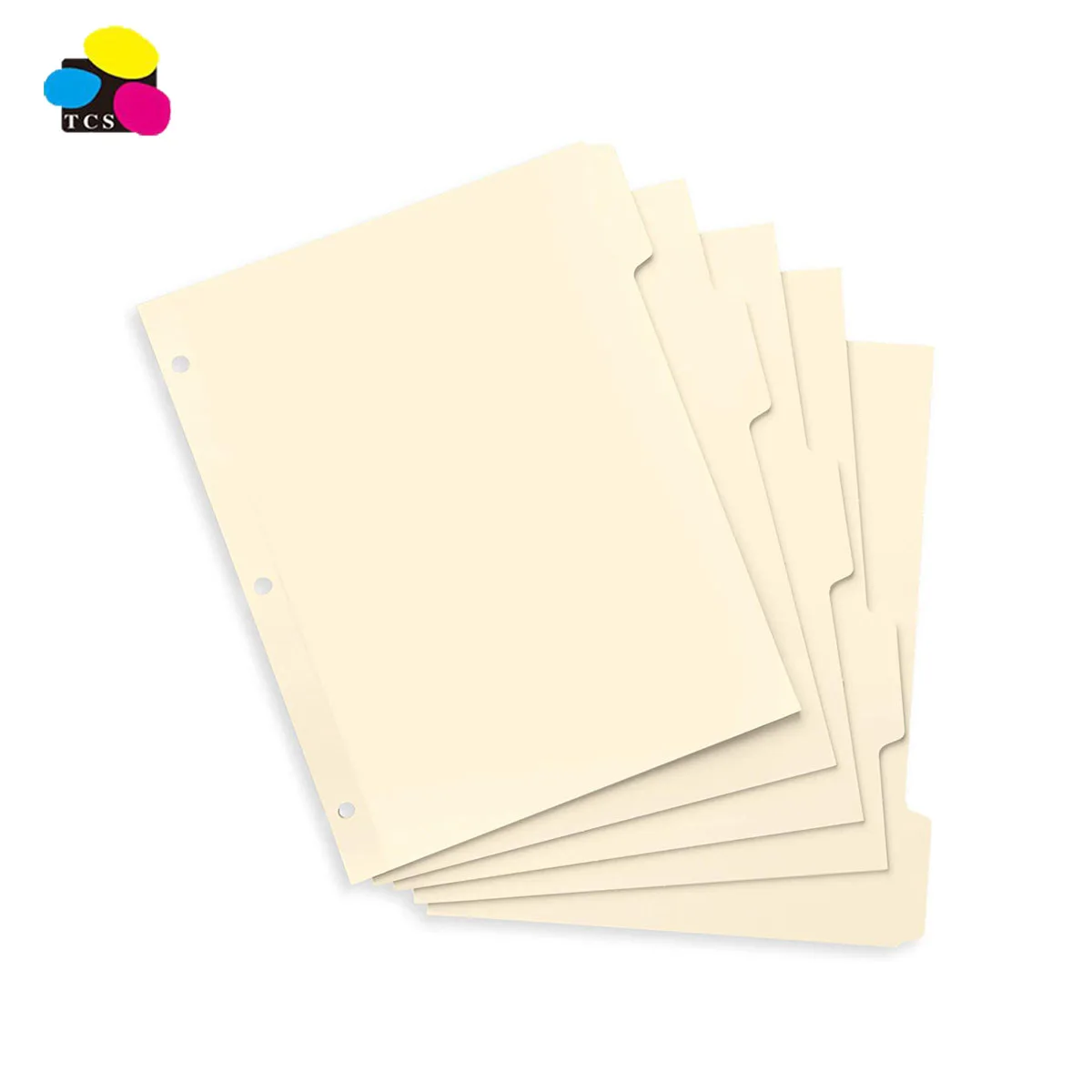 Китайский питания 5tab индекс Разделитель с усиленная лента для 3 записная книжка кольцевым механизмом