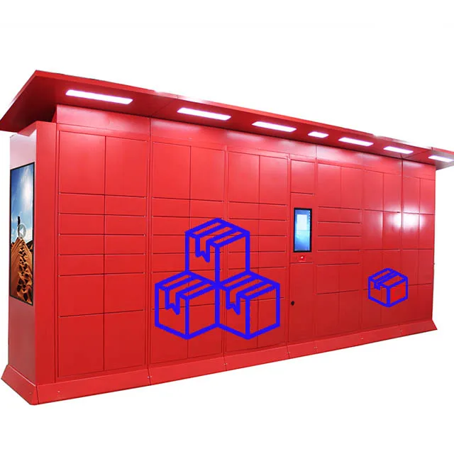 Secure Storage Solution Steel Parcel Delivery Lockers with Custom Lockers and Camera